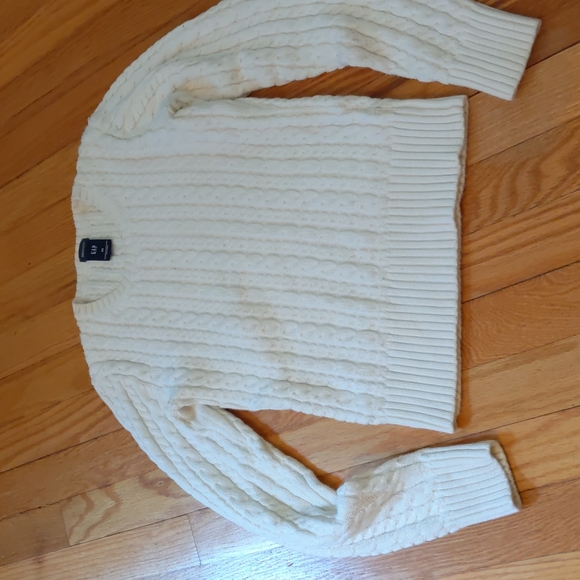 Gap Stretch Sweater Cream XS - Picture 3 of 4